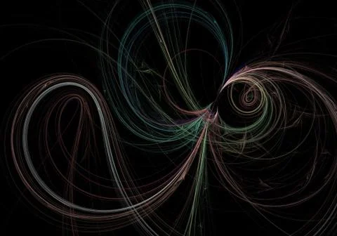 Isolated abstract fractal pattern 스톡 일러스트