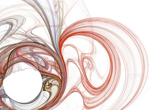 Isolated abstract fractal pattern Illustrazione stock