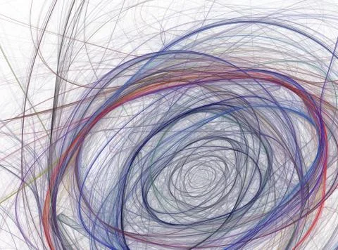 Isolated abstract fractal pattern Stock Illustration