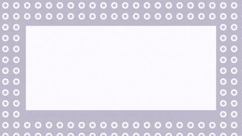 Isolated abstract geometric border pattern with circular elements illustratio Stock Illustration
