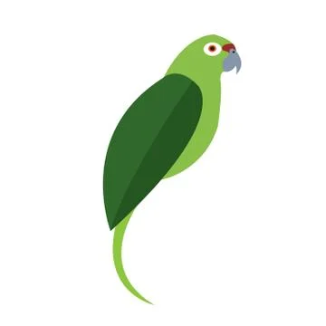 Isolated abstract parrot Stock Illustration