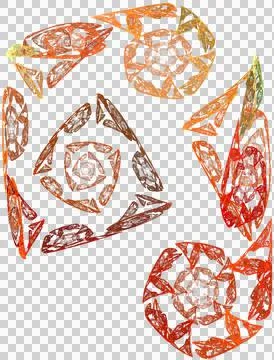 Isolated abstract red pattern from many decorative elements 스톡 일러스트