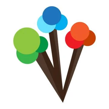 Isolated abstract tree icon Stock Illustration