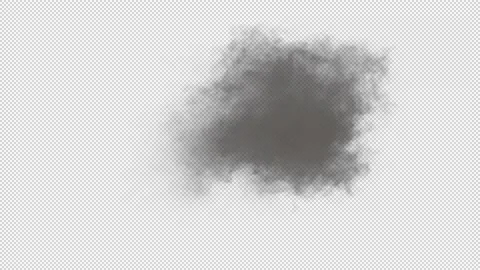Isolated aerial fire smoke explosion with Alpha channel. Stock Footage 237362146