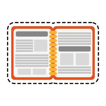 Isolated agend design Stock Illustration