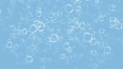 Isolated air bubbles under water - abstract 3D overlay - 29,97 fps Stock Footage 158468424