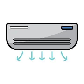 Isolated air conditioning icon Stock Illustration