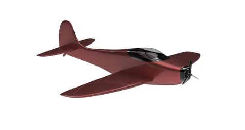 Isolated Airplane Stock Illustration