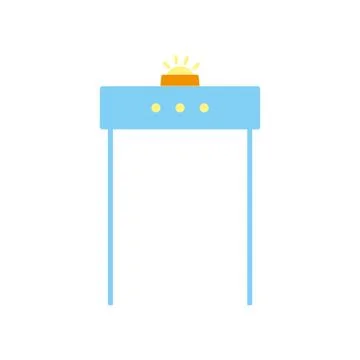 Isolated airport security arch vector design Stock Illustration