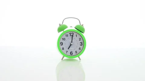 Isolated alarm clock Stock Footage 67646161
