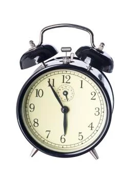 Isolated alarm clock Stock Photos