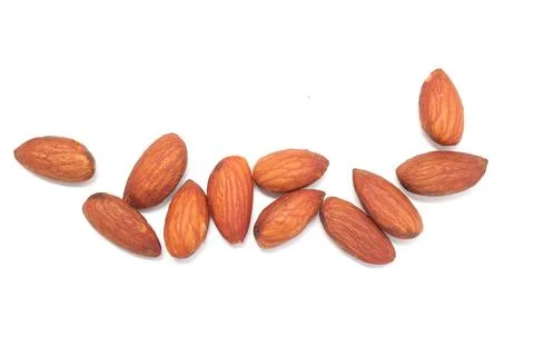 Isolated of almond nut Foto stock