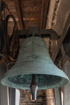 Isolated ancient bells Stock Photos