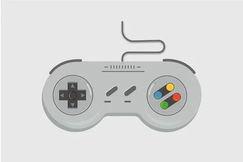 Isolated and creative vector gaming console concept graphic design Ilustración de archivo