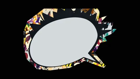 Isolated animation of torn paper with bubble comic effect. Inspired by stre.. Stock Footage 237759921