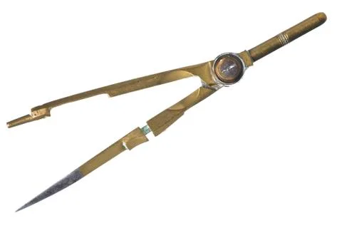 Isolated antique compass Stock Photos