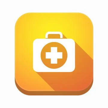 Isolated app button with  a first aid kit icon Stock-Illustration