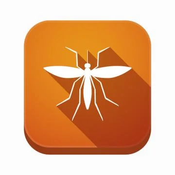 Isolated app icon with  a mosquito Stock Illustration