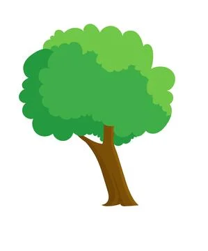Isolated apple tree clipart Stock Illustration