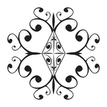 Isolated arabesque pattern 스톡 일러스트