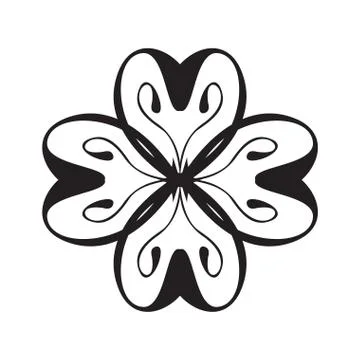 Isolated arabesque pattern Illustrazione stock