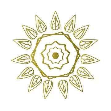 Isolated arabesque pattern Illustrazione stock