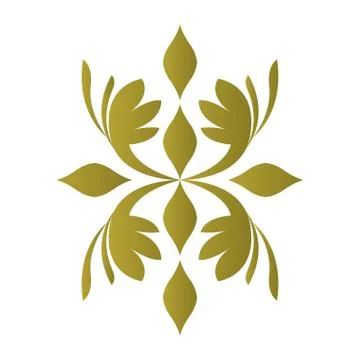Isolated arabesque pattern Stock Illustration