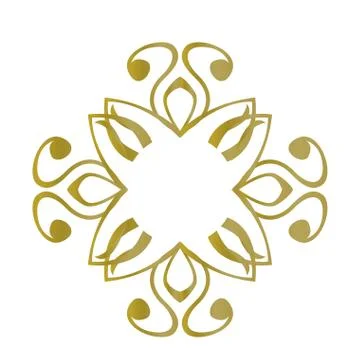 Isolated arabesque pattern Stock Illustration
