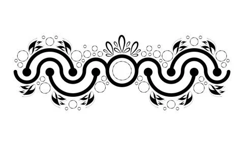 Isolated arabesque pattern 스톡 일러스트