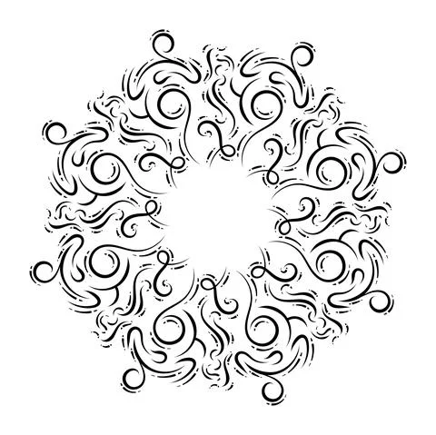 Isolated arabesque pattern Illustrazione stock