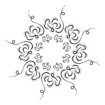 Isolated arabesque pattern 스톡 일러스트