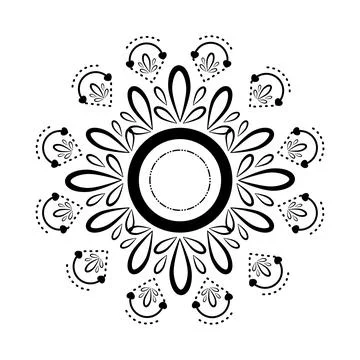 Isolated arabesque pattern Stock Illustration