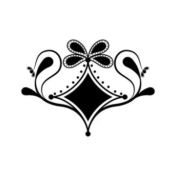 Isolated arabesque vintage pattern Illustrazione stock