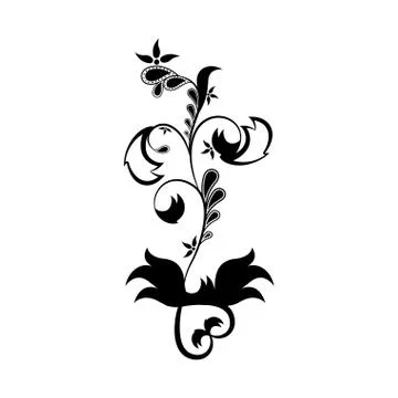 Isolated arabesque vintage pattern Illustrazione stock