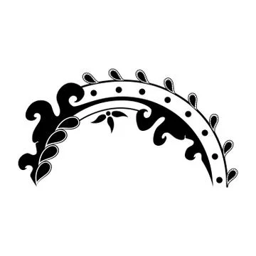 Isolated arabesque vintage pattern Stock Illustration