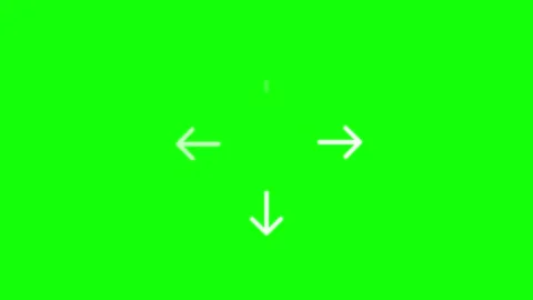 Isolated Arrow on Green Screen Background 库存影片 342788657