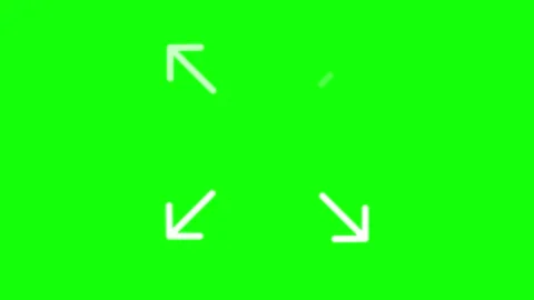 Isolated Arrow on Green Screen Background 库存影片 342788731