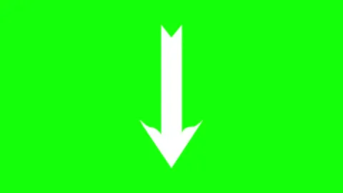 Isolated Arrow on Green Screen Background Video stock 342788805