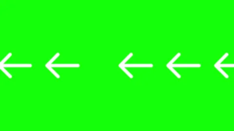 Isolated Arrow on Green Screen Background 库存影片 342788812