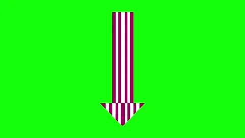 Isolated Arrow on Green Screen Background Video stock 342788968
