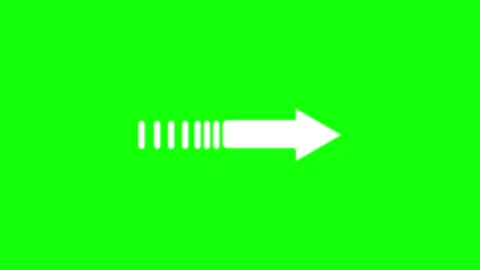 Isolated Arrow on Green Screen Background Video stock 343928853