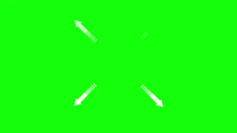 Isolated Arrow on Green Screen Background Video stock 343928860