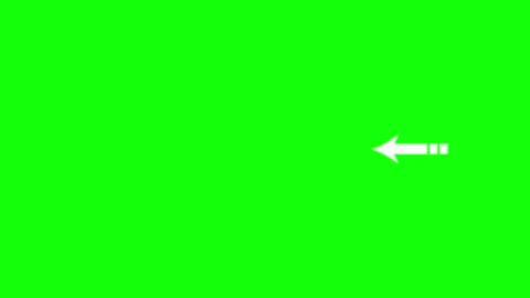 Isolated Arrow on Green Screen Background Video stock 343928950