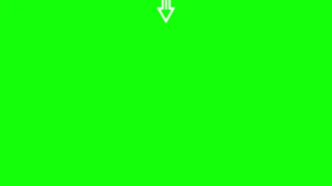 Isolated Arrow on Green Screen Background Video stock 343928969