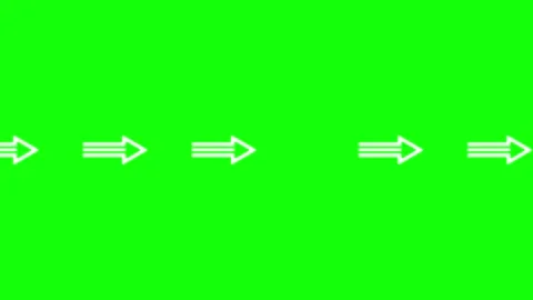 Isolated Arrow on Green Screen Background Video stock 343928995