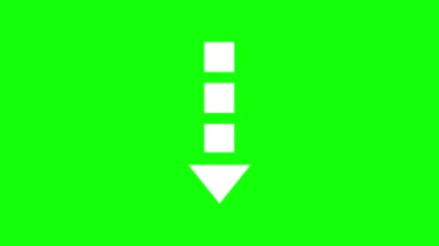 Isolated Arrow on Green Screen Background Stock-Footage 343929049