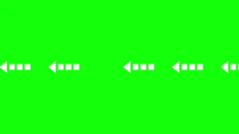 Isolated Arrow on Green Screen Background Video stock 343929087