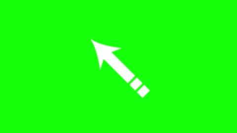 Isolated Arrow on Transparent Background Video stock 343928959