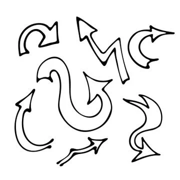 Isolated arrows Stock Illustration