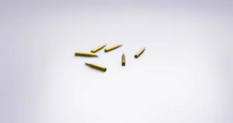 Isolated assault rifle 3d render Stock Footage 196936077